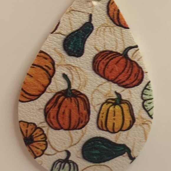 Pumpkin Earring, Thanksgiving Earring, Halloween Earring, Fall Earring, Gourd - Picture 7 of 9